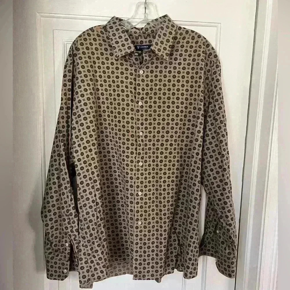 Men’s Cremieux Dress Shirt long sleeeve button down XXL